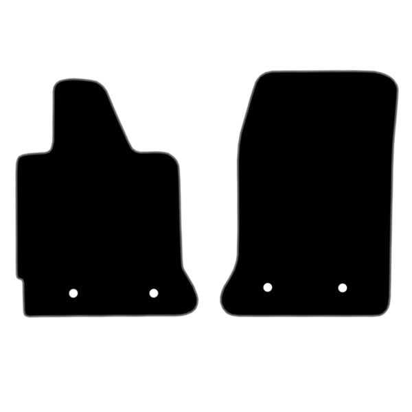 Chevrolet Corvette C7 (2014-2019) Custom Fit Floor Mats Z06 Logo - Mat Template Layout | VipCarDesign