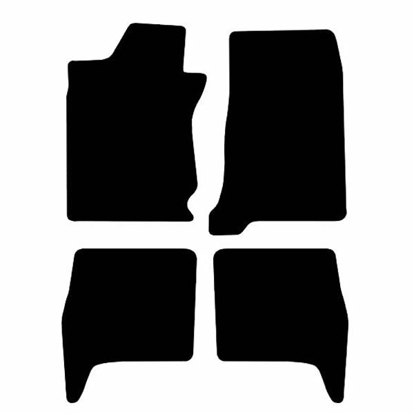 Dodge Durango SRT (2018-2025) Custom Fit Floor Mats SRT - Mat Template Layout | VipCarDesign
