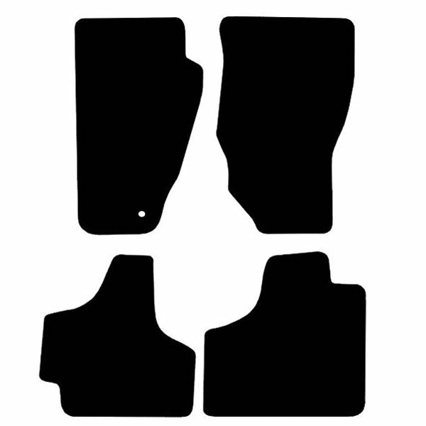 Dodge Nitro SRT (2007-2012) Custom Fit Floor Mats SRT - Mat Template Layout | VipCarDesign