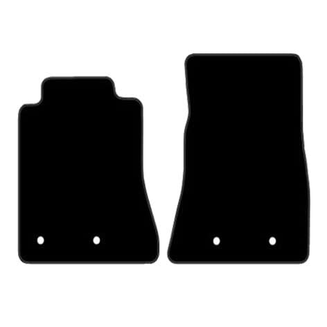 Ford Mustang (2015-2024) Custom Fit Floor Mats Mustang Logo - Mat Template Layout | VipCarDesign