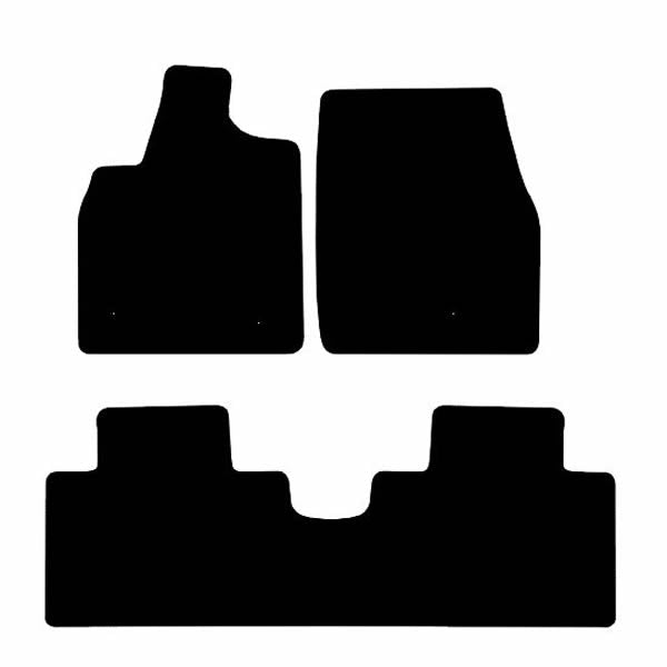 Ford Mustang Mach-E (2021-2025) Custom Fit Floor Mats Mustang Logo - Mat Template Layout | VipCarDesign