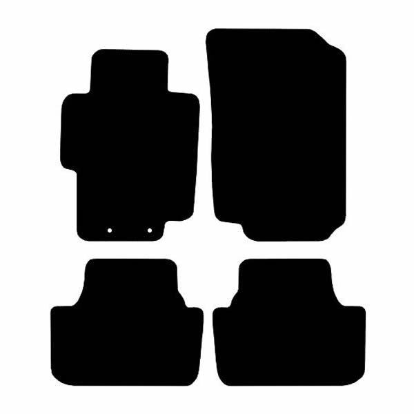 Honda Accord (2002-2007) Custom Fit Floor Mats Honda Logo - Mat Template Layout | VipCarDesign