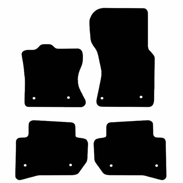 Jaguar F-Pace Custom Fit Floor Mats Jaguar Logo - Mat Template Layout | VipCarDesign