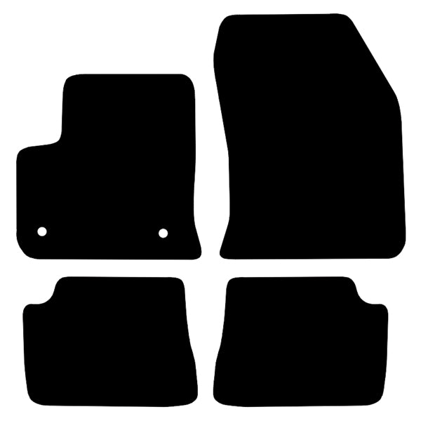 Jeep Avenger (2023-2026) Custom Fit Floor Mats - Mat Template Layout | VipCarDesign