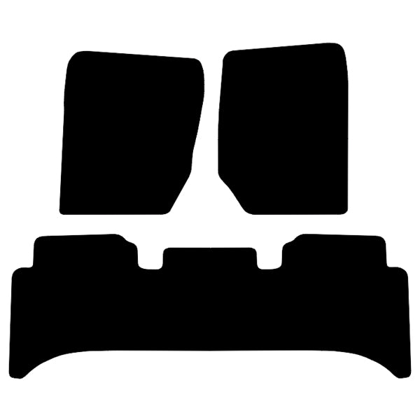 Land Rover Range Rover P38 (1995-2002) Custom Fit Floor Mats Range Rover Logo - Mat Template Layout | VipCarDesign