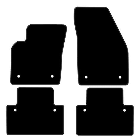 Volvo C30 2006 and After Custom Fit Floor Mats Volvo Logo - Mat Template Layout | VipCarDesign