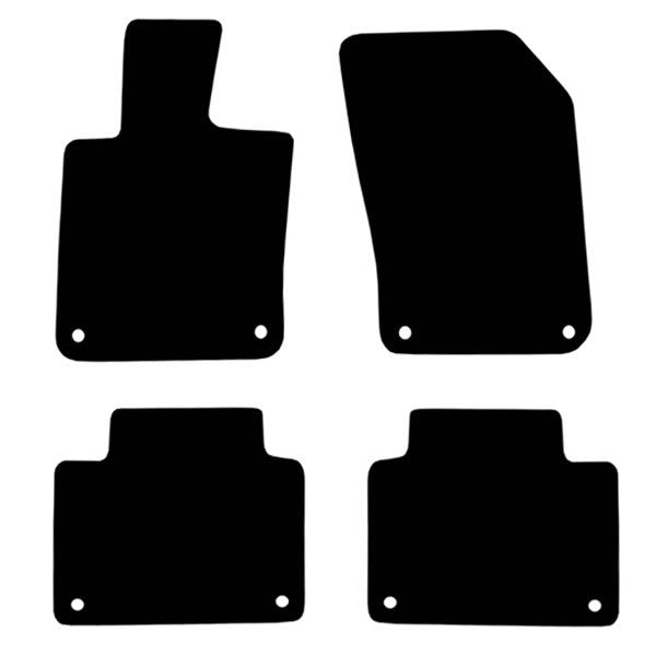 Volvo S90 2016 and After Custom Fit Floor Mats Volvo Logo - Mat Template Layout | VipCarDesign
