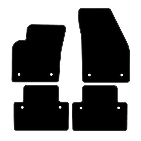 Volvo V50 2004 and After Custom Fit Floor Mats Volvo Logo - Mat Template Layout | VipCarDesign