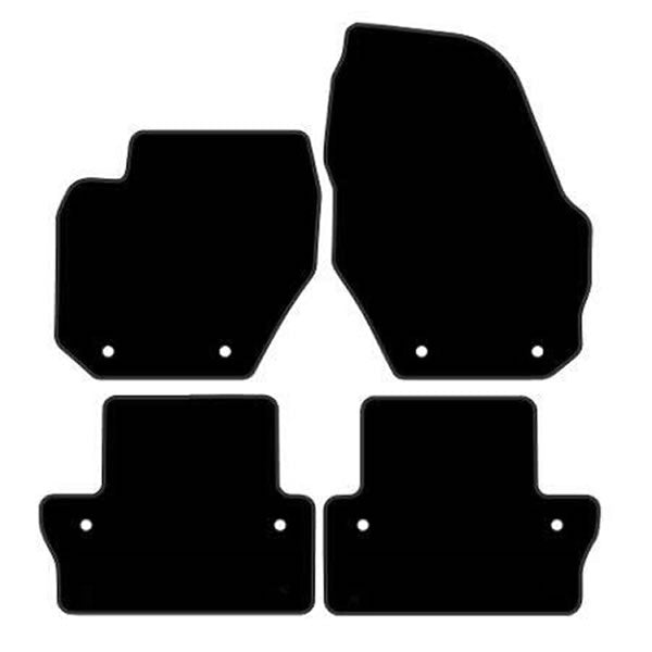 Volvo V60 (2011-2018) Custom Fit Floor Mats Volvo Logo - Mat Template Layout | VipCarDesign