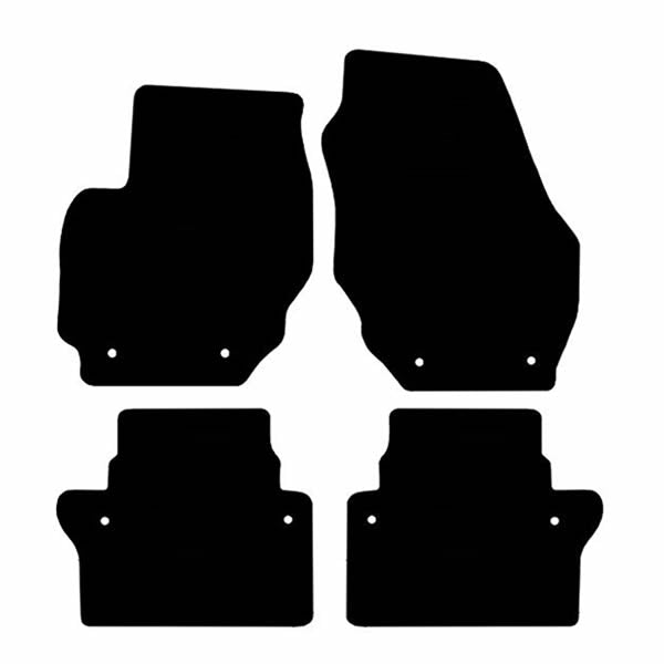 Volvo V70 (2007-2016) Custom Fit Floor Mats Volvo Logo - Mat Template Layout | VipCarDesign