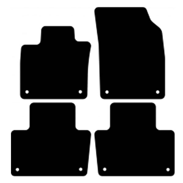 Volvo XC90 2014 and After 5 Seats Custom Fit Floor Mats Volvo Logo - Mat Template Layout | VipCarDesign