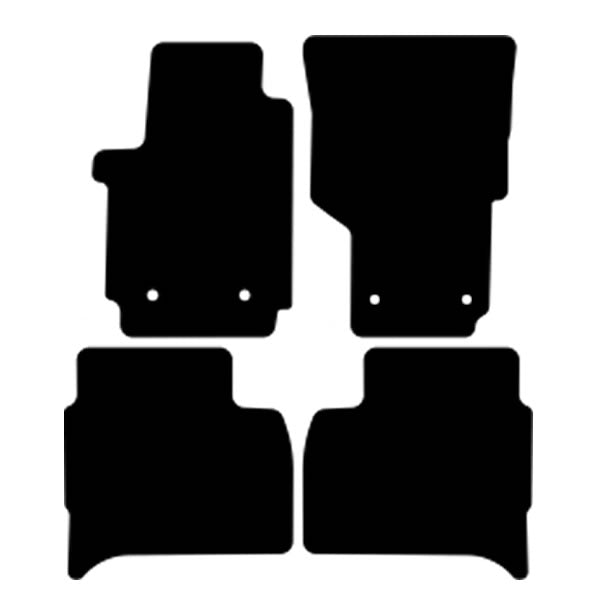 Volkswagen Amarok (2010-2022) Custom Fit Floor Mats R-Line Logo - Mat Template Layout | VipCarDesign