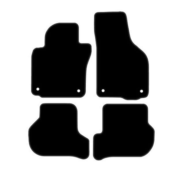 Volkswagen Golf 5 (2004-2009) Custom Fit Floor Mats R-Line Logo - Mat Template Layout | VipCarDesign