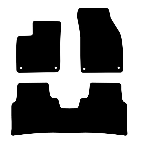 Volkswagen ID.6 2021 and After Custom Fit Floor Mats R Logo - Mat Template Layout | VipCarDesign