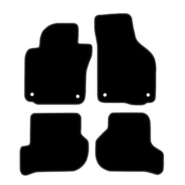 Volkswagen Jetta (2005-2010) Custom Fit Floor Mats R-Line Logo - Mat Template Layout | VipCarDesign