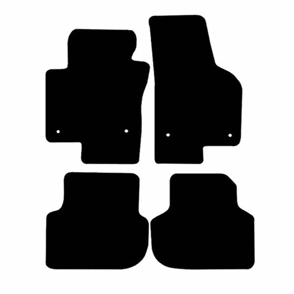 Volkswagen Jetta 2011 and After Custom Fit Floor Mats R-Line Logo - Mat Template Layout | VipCarDesign