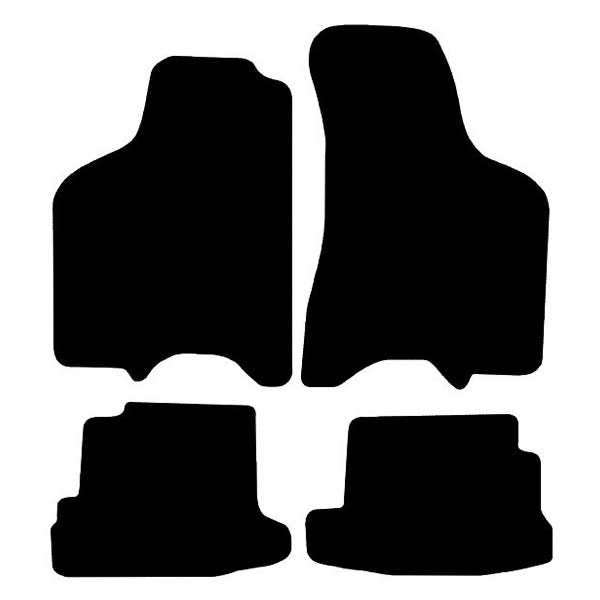 Volkswagen Lupo (1997-2005) Custom Fit Floor Mats R-Line Logo - Mat Template Layout | VipCarDesign