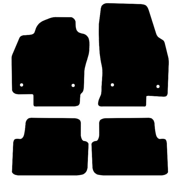 Volkswagen Taigo 2021 and After Custom Fit Floor Mats R-Line Logo - Mat Template Layout | VipCarDesign