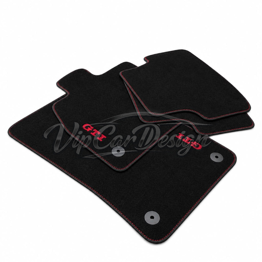 Volkswagen Golf 2 (1983-1992) Custom Fit Floor Mats GTI Logo - Complete Set Overview | VipCarDesign