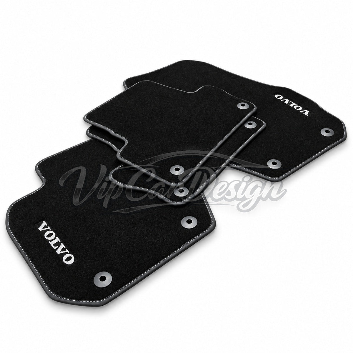 Volvo XC40 2018 and After Custom Fit Floor Mats Volvo Logo - Complete Set Overview | VipCarDesign